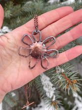 Load image into Gallery viewer, Flower Power Petoskey Stone Necklace