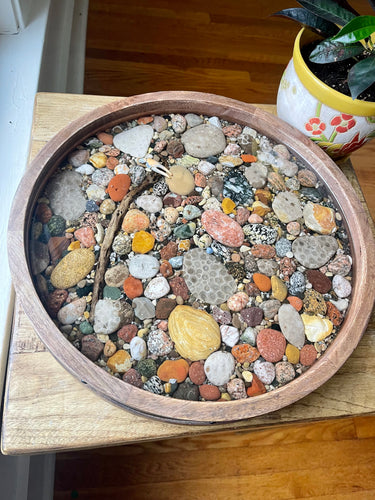 Lake Michigan Stone Lazy Susan