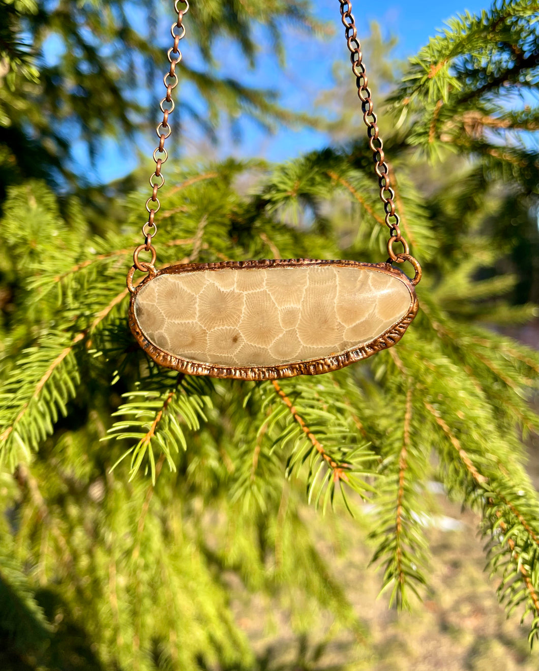 Petoskey Stone Statement Necklace