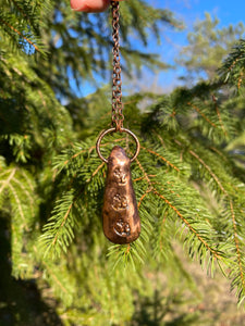 Petoskey Stone and Copper Necklace