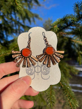 Load image into Gallery viewer, Carnelian and Copper Earrings